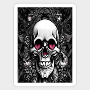 ROMANTIC SKULL Sticker